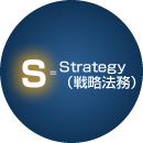 Ｓ＝ Strategy （戦略法務）